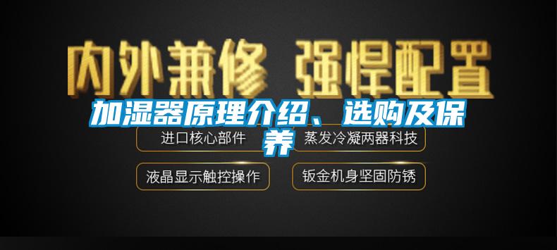 加濕器原理介紹、選購及保養(yǎng)